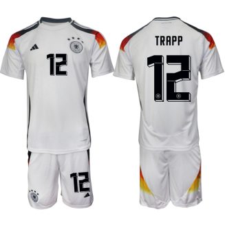 Goedkope Duitsland Kevin Trapp #12 Thuisshirt EK 2024 Voetbalshirts 2024/25 Korte Mouw (+ Korte broeken) Kopen