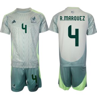 Goedkope Mexico Rafael Marquez #4 Uitshirt Copa América 2024 Voetbalshirts 2024/25 Korte Mouw (+ Korte broeken) Kopen