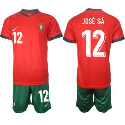 Goedkope Portugal Jose Sa #12 Thuisshirt EK 2024 Voetbalshirts 2024/25 Korte Mouw (+ Korte broeken) Kopen