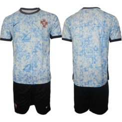 Goedkope Portugal Uitshirt EK 2024 Voetbalshirts 2024/25 Korte Mouw (+ Korte broeken) Kopen