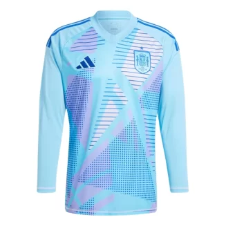 Goedkope Spanje Keeper Thuisshirt EK 2024 Voetbalshirts 2024/25 Lange Mouwen Kopen