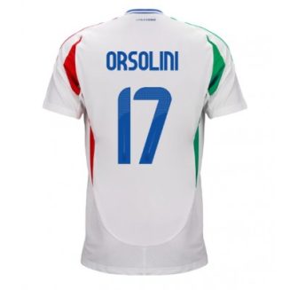 Italië Riccardo Orsolini #17 Uitshirt EK 2024 Voetbalshirts Korte Mouw