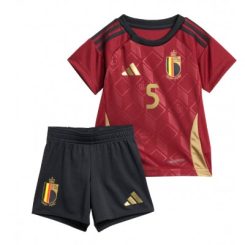 Kids België Jan Vertonghen #5 Thuisshirt EK 2024 Voetbalshirts Korte Mouw (+ Korte broeken)-1