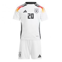 Kids Duitsland Benjamin Henrichs #20 Thuisshirt EK 2024 Voetbalshirts Korte Mouw (+ Korte broeken)-1