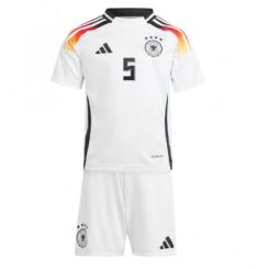 Kids Duitsland Pascal Gross #5 Thuisshirt EK 2024 Voetbalshirts Korte Mouw (+ Korte broeken)-1