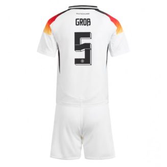 Kids Duitsland Pascal Gross #5 Thuisshirt EK 2024 Voetbalshirts Korte Mouw (+ Korte broeken)