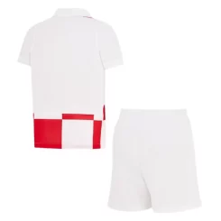 Kids Kroatië Thuisshirt EK 2024 Voetbalshirts Korte Mouw (+ Korte broeken)-1