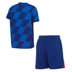 Kids Kroatië Uitshirt EK 2024 Voetbalshirts Korte Mouw (+ Korte broeken)-1