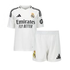 Kids Real Madrid Jude Bellingham #5 Thuisshirt 2024/25 Voetbalshirts Korte Mouw (+ Korte broeken)-1