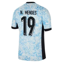 Kopen EK 2024 Portugal Nuno Mendes #19 Uitshirt Korte Mouw