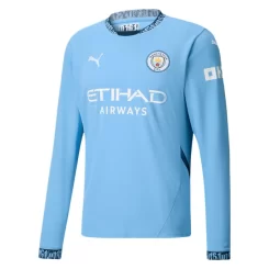 Manchester City Bernardo Silva #20 Thuisshirt 2024-2025 Voetbalshirts Lange Mouwen-1