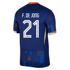 Nederland Frenkie de Jong #21 Uitshirt EK 2024 Voetbalshirts Korte Mouw