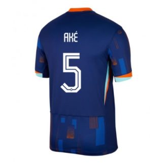 Nederland Nathan Ake #5 Uitshirt EK 2024 Voetbalshirts Korte Mouw