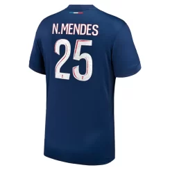 Paris Saint Germain PSG Nuno Mendes #25 Thuisshirt 2024-2025 Voetbalshirts Korte Mouw-1