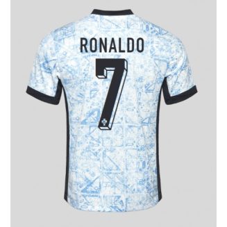 Portugal Cristiano Ronaldo #7 Uitshirt EK 2024 Voetbalshirts Korte Mouw