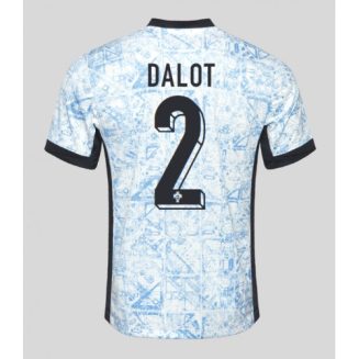 Portugal Diogo Dalot #2 Uitshirt EK 2024 Voetbalshirts Korte Mouw