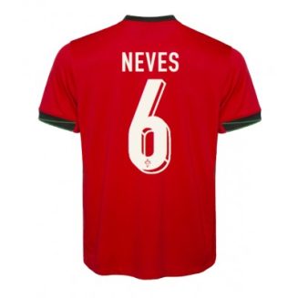 Portugal Joao Neves #6 Thuisshirt EK 2024 Voetbalshirts Korte Mouw