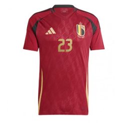 België Arthur Vermeeren #23 Thuisshirt EK 2024 Voetbalshirts Korte Mouw-1