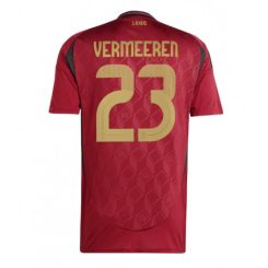 België Arthur Vermeeren #23 Thuisshirt EK 2024 Voetbalshirts Korte Mouw