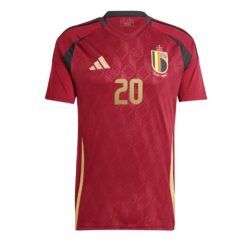 België Lois Openda #20 Thuisshirt EK 2024 Voetbalshirts Korte Mouw-1