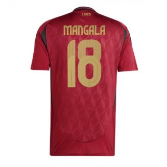 België Orel Mangala #18 Thuisshirt EK 2024 Voetbalshirts Korte Mouw