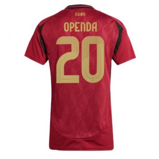 Dames België Lois Openda #20 Thuisshirt EK 2024 Voetbalshirts Korte Mouw