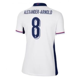 Dames Engeland Alexander-Arnold #8 Thuisshirt EK 2024 Voetbalshirts Korte Mouw