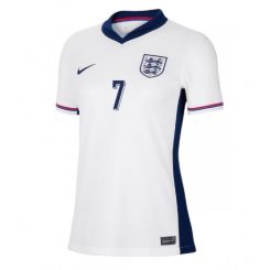 Dames Engeland Bukayo Saka #7 Thuisshirt EK 2024 Voetbalshirts Korte Mouw-1