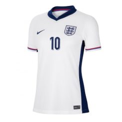 Dames Engeland Jude Bellingham #10 Thuisshirt EK 2024 Voetbalshirts Korte Mouw-1