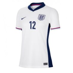 Dames Engeland Kieran Trippier #12 Thuisshirt EK 2024 Voetbalshirts Korte Mouw-1