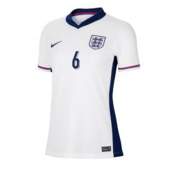 Dames Engeland Marc Guehi #6 Thuisshirt EK 2024 Voetbalshirts Korte Mouw-1