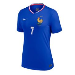 Dames Frankrijk Antoine Griezmann #7 Thuisshirt EK 2024 Voetbalshirts Korte Mouw-1