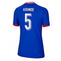 Dames Frankrijk Jules Kounde #5 Thuisshirt EK 2024 Voetbalshirts Korte Mouw