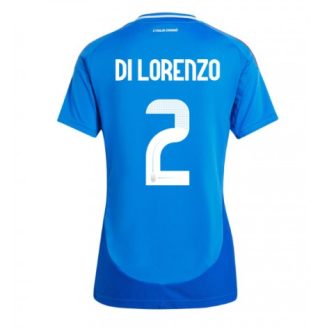 Dames Italië Giovanni Di Lorenzo #2 Thuisshirt EK 2024 Voetbalshirts Korte Mouw