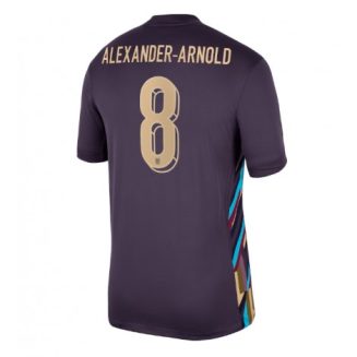 Engeland Alexander-Arnold #8 Uitshirt EK 2024 Voetbalshirts Korte Mouw