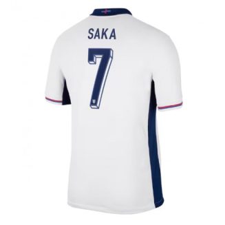 Engeland Bukayo Saka #7 Thuisshirt EK 2024 Voetbalshirts Korte Mouw