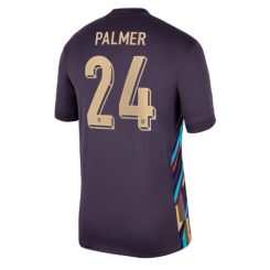 Engeland Cole Palmer #24 Uitshirt EK 2024 Voetbalshirts Korte Mouw