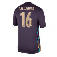 Engeland Conor Gallagher #16 Uitshirt EK 2024 Voetbalshirts Korte Mouw