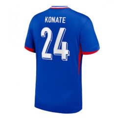 Frankrijk Ibrahima Konate #24 Thuisshirt EK 2024 Voetbalshirts Korte Mouw