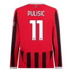 Goedkope AC Milan Christian Pulisic #11 Thuisshirt 2024-2025 Lange Mouwen Kopen