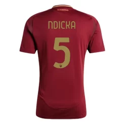 Goedkope AS Roma Evan Ndicka #5 Thuisshirt 2024-2025 Korte Mouw Kopen