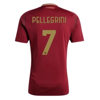 Goedkope AS Roma Lorenzo Pellegrini #7 Thuisshirt 2024-2025 Korte Mouw Kopen