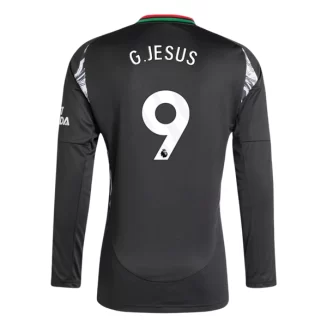 Goedkope Arsenal Gabriel Jesus #9 Uitshirt 2024-2025 Lange Mouwen Kopen