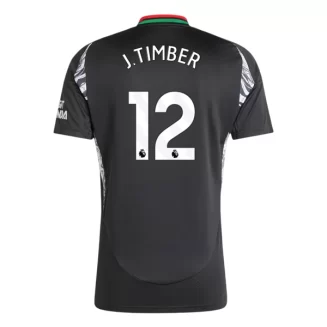 Goedkope Arsenal Jurrien Timber #12 Uitshirt 2024-2025 Korte Mouw Kopen