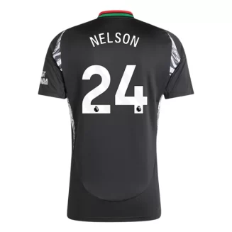 Goedkope Arsenal Reiss Nelson #24 Uitshirt 2024-2025 Korte Mouw Kopen