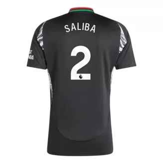 Goedkope Arsenal William Saliba #2 Uitshirt 2024-2025 Korte Mouw Kopen