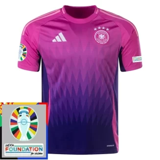 Goedkope EK 2024 Duitsland Uitshirt Korte Mouw Patch Kopen