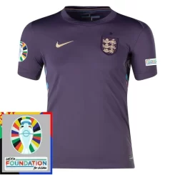 Goedkope EK 2024 Engeland Uitshirt Korte Mouw Patch Kopen