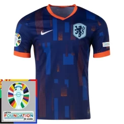 Goedkope EK 2024 Nederland Uitshirt Korte Mouw Patch Kopen