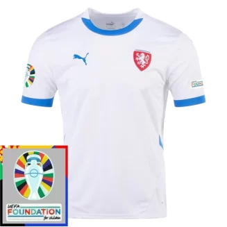 Goedkope EK 2024 Tsjechië Uitshirt Korte Mouw Patch Kopen